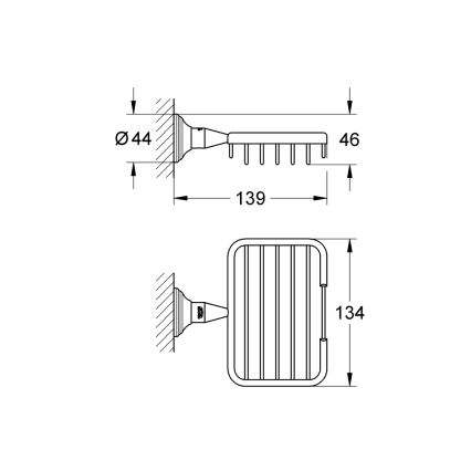 GROHE 40659001 - ESSENTIALS AUTHENTIC kulmahylly, kiiltävä kromi