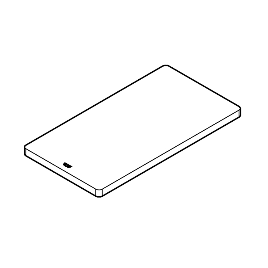 GROHE 40750HV0 - Puinen leikkuulauta 450 × 240 × 19 mm