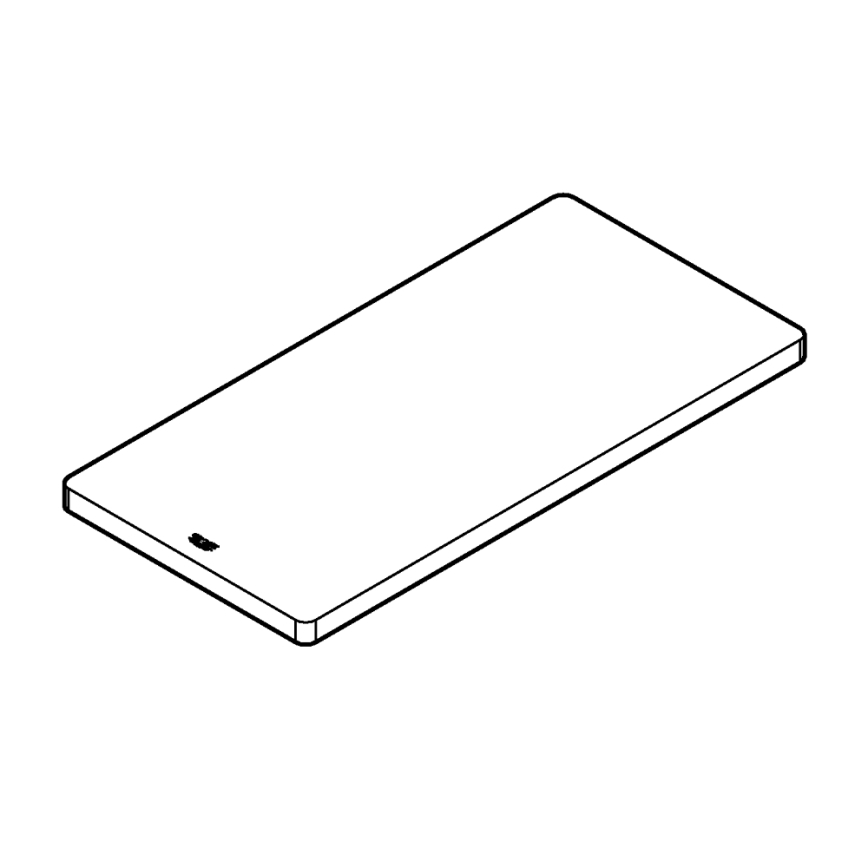 GROHE 40751HV0 - Puinen leikkuulauta 490 × 240 × 19 mm