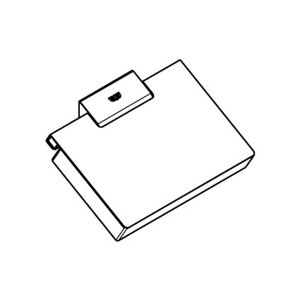 GROHE 40781000 - SELECTION CUBE WC-paperiteline, kiiltävä kromi