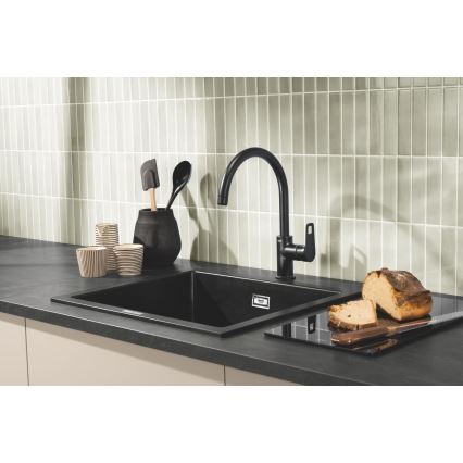 GROHE 40786K00 - Lasinen wc-istuinkansi 450 × 240 × 19 mm musta