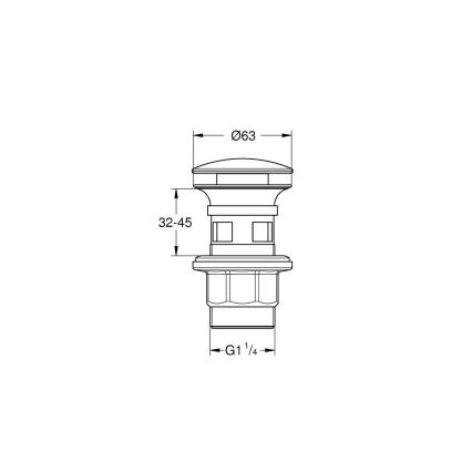 GROHE 40824000 - Kiiltäväkrominen viemärisetti