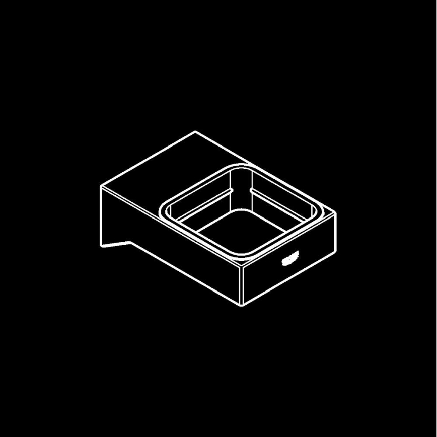 GROHE 40865000 - Kiinnike SELECTION CUBE kiillotettu kromi