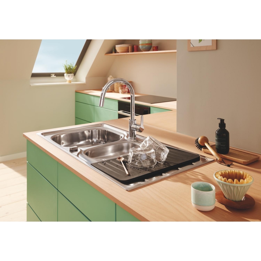 GROHE 40872K00 - Valutuslevy 450 x 250 mm keraaminen/musta