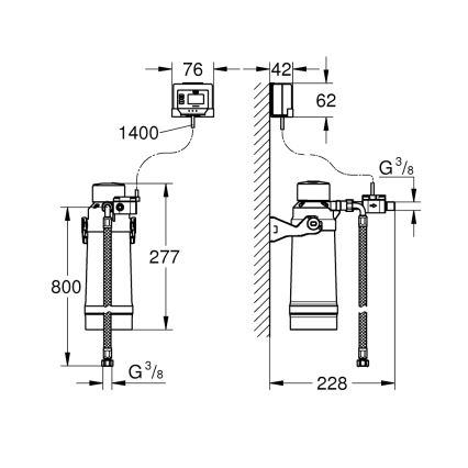 GROHE 40876000 - ULTRASAFE-aloitussarja, kiiltävä kromi