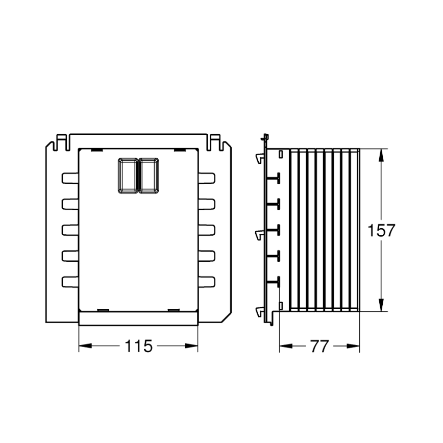 GROHE 40911000 - RAPID SL huoltoluukku, valkoinen