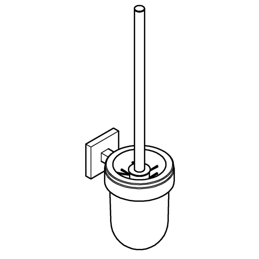 GROHE 40977000 - WC-puhdistussarja START CUBE, kiiltävä kromi
