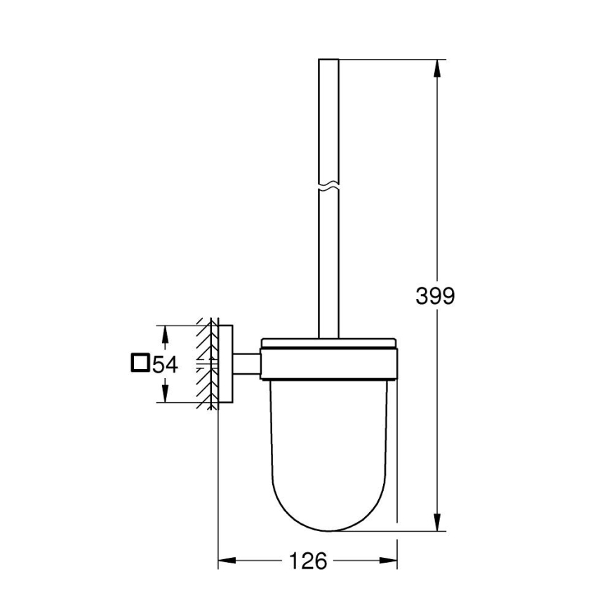 GROHE 409772430 - START CUBE WC-puhdistussarja, musta