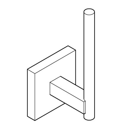 GROHE 40979DC0 - Vara-WC-paperiteline START CUBE kiiltävä kromi