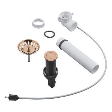 GROHE 40986DL0 - Kuparinvärinen viemärisarja keittiöaltaisiin, halkaisija 35 mm