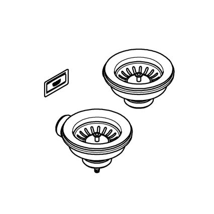 GROHE 40997DL0 - Pronssinen viemärisarja, lisävaruste
