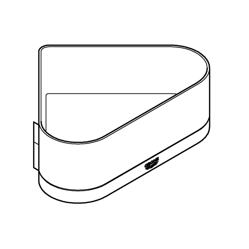 GROHE 41038000 - SELECTION kulmasuihkualusta, kiiltävä kromi