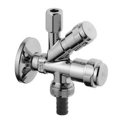 GROHE 41073000 - Kombi-kulmaventtiili WAS 12” × 38” kiiltävä kromi