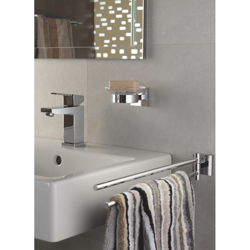 GROHE 41096000 - Saippuakuppi START CUBE 110 × 56 × 125 mm kiillotettu kromi