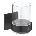 GROHE 410972430 - Lasi pidikkeellä START CUBE musta
