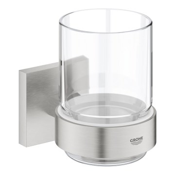 GROHE 41097DC0 - START CUBE lasi pidikkeineen, ruostumatonta terästä