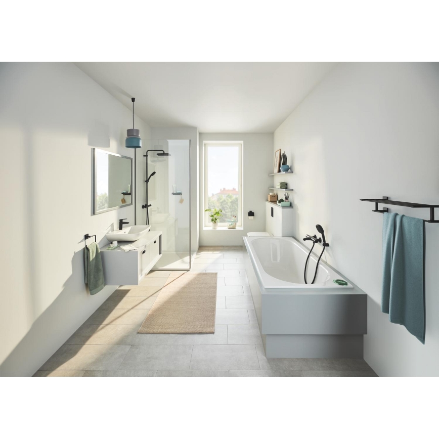 GROHE 410992430 - START CUBE moniripustin pyyhkeille 600 mm musta