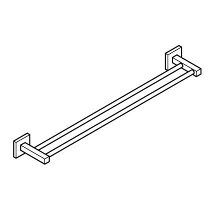 GROHE 41104000 - Kahden varren pyyheteline START CUBE 654 mm kiiltävä kromi