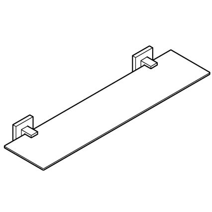 GROHE 41109000 - START CUBE lasihylly 530 mm, kiiltävä kromi