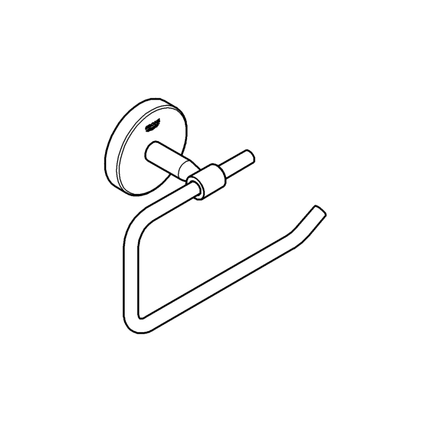 GROHE 41165000 - START COSMOPOLITAN WC-paperiteline 153 × 109 mm, kromi