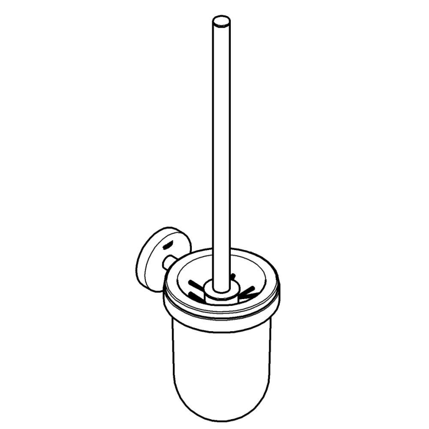 GROHE 411852430 - WC-puhdistussarja START 398 × 121 mm musta