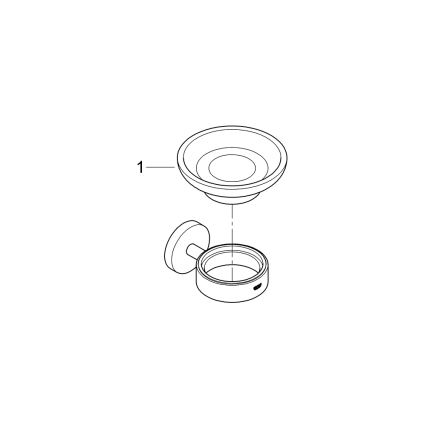 GROHE 41193DC0 - Saippuakuppi START-pidikkeellä, ruostumaton teräs