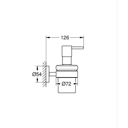 GROHE 41195000 - Nestesaippua-annostelija START 160 ml kiiltävä kromi