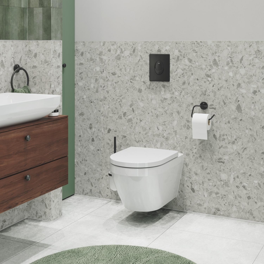 GROHE 412002430 - WC-paperiteline START 119 × 44 mm musta