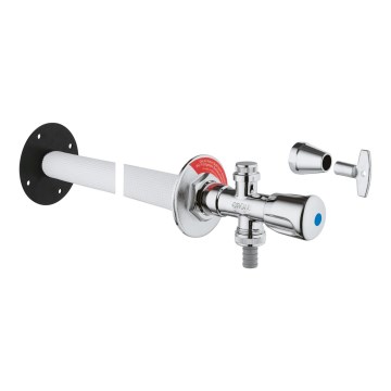 GROHE 41208000 - EUROTEC ulkoseinäventtiili DN 15, kiiltävä kromi