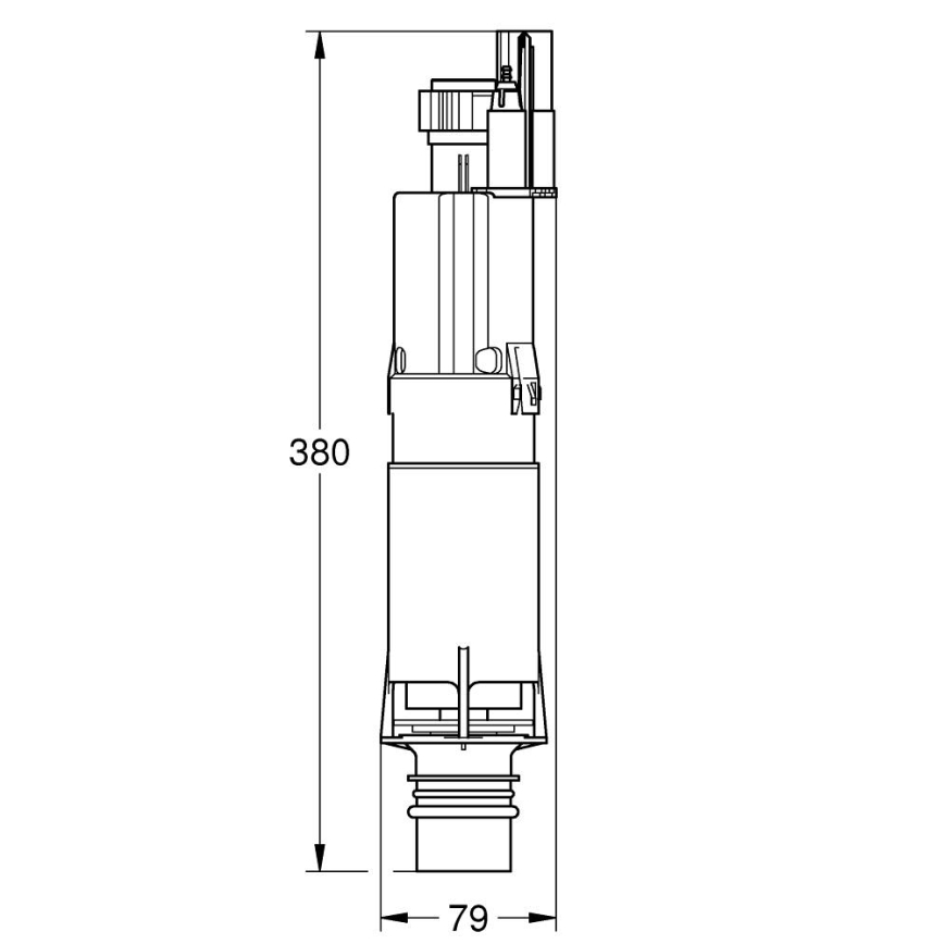 GROHE 42253000 - AV1-tyhjennysventtiili, kiiltävä kromi