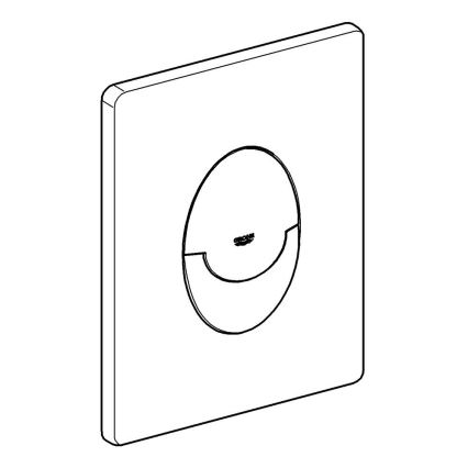 GROHE 42304000 - Huuhtelupainike SKATE AIR 156 × 197 mm kiiltävä kromi