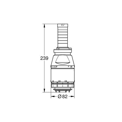 GROHE 42690000 - Servo-huuhteluventtiili ilman venttiilin istukkaa ilman jatketta