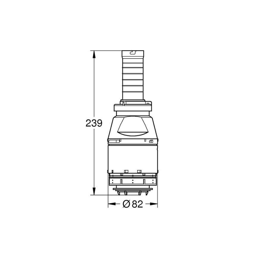 GROHE 42690000 - Servo-huuhteluventtiili ilman venttiilin istukkaa ilman jatketta