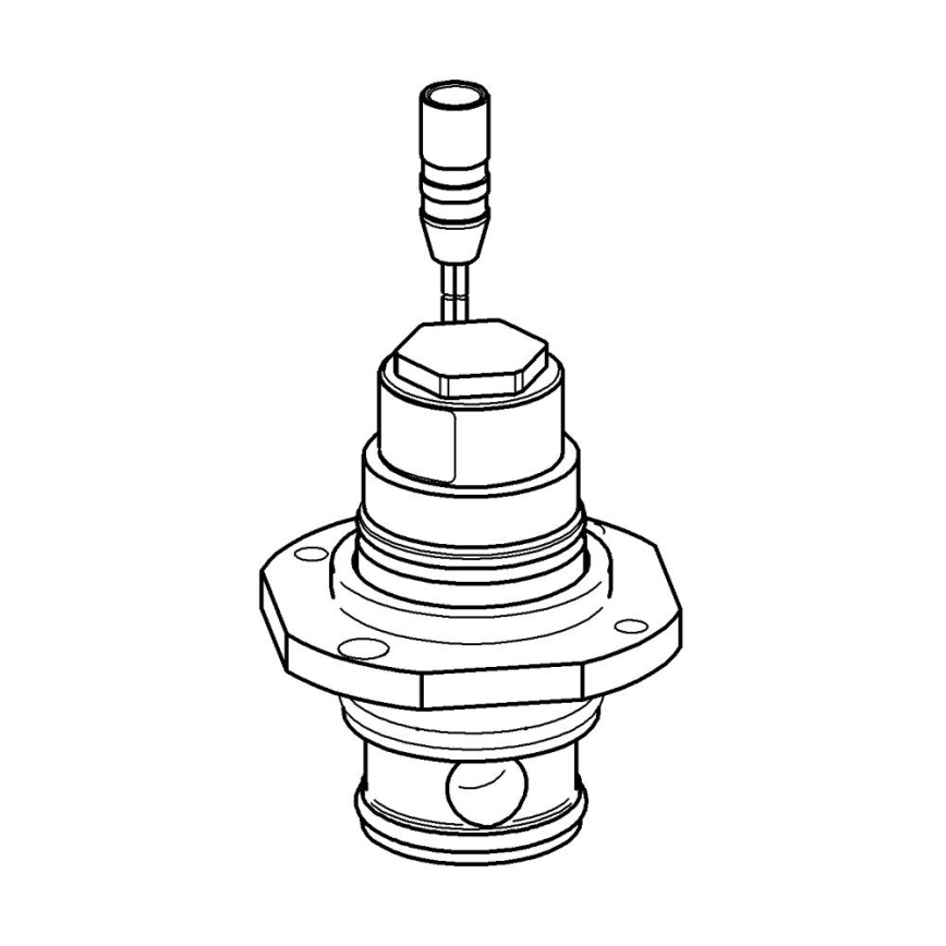 GROHE 42791000 - Solenoidiventtiili suodattimella, sopii malliin 37751, kiillotettu kromi