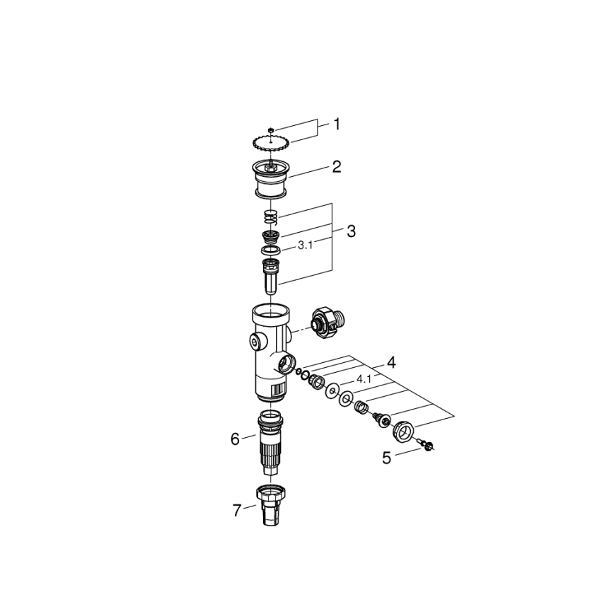 GROHE 43996000 - Painehuuhtelulaite RONDO 3”