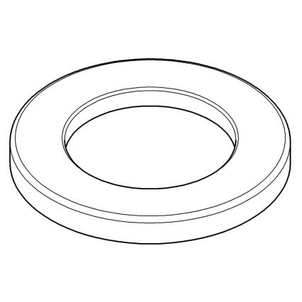 GROHE 48165000 - Peruslevy vipusekoittimille pesuallashanoihin ja bidet-hanoihin, kromi