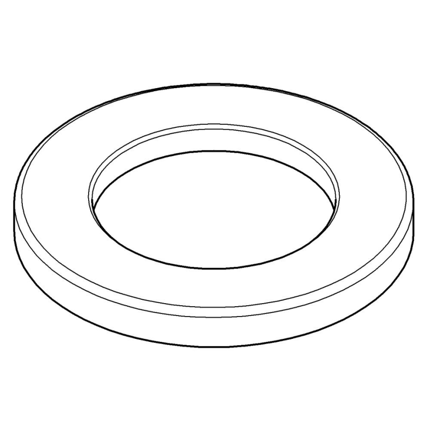 GROHE 48165000 - Peruslevy vipusekoittimille pesuallashanoihin ja bidet-hanoihin, kromi