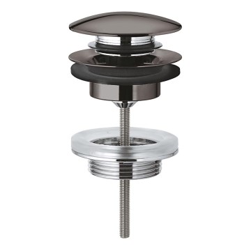 GROHE 65807A00 - Viemärisarja pop-up-sululla pesualtaisiin ylivuodolla, grafiitti