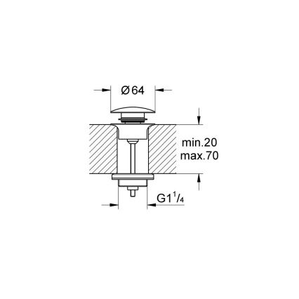 GROHE 65807DL0 - Poistosarja ESSENCE, pronssi