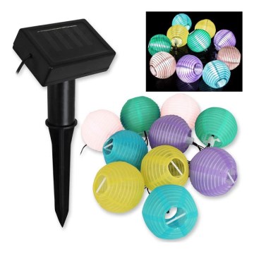 Grundig 14106 - LED aurinkoketju 2,4 m 10xLED/1,2V 600 mAh