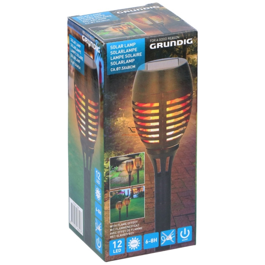 Grundig 16640 - LED aurinkokäyttöinen lamppu LED/1,2V 600 mAh IP44