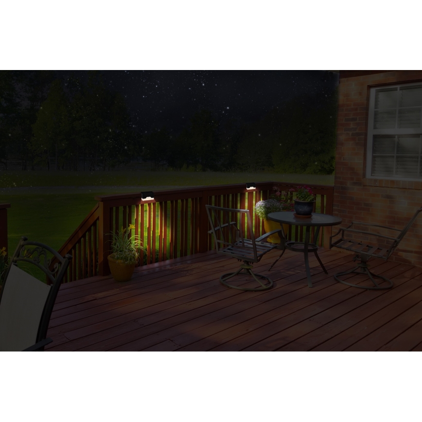 Grundig - SARJA 4x LED aurinkoseinävalaisin LED/1,2V 600 mAh IP44