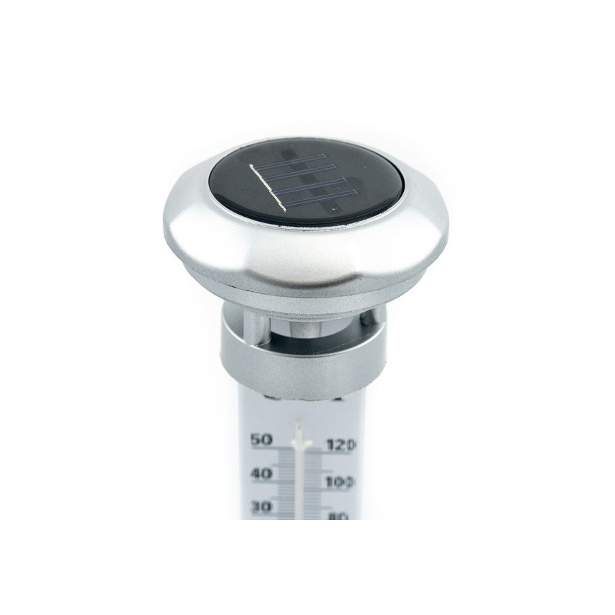 Grundig 89640 - LED aurinkokäyttöinen lamppu lämpömittarilla 1xLED/1,2V 600 mAh IP44