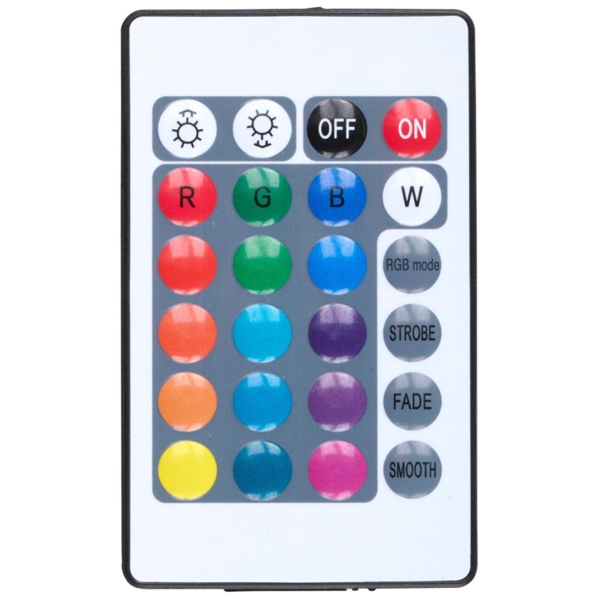 Grundig - himmennettävä RGBW-LED-lattiavalaisin LED/10W/5V musta + kaukosäädin