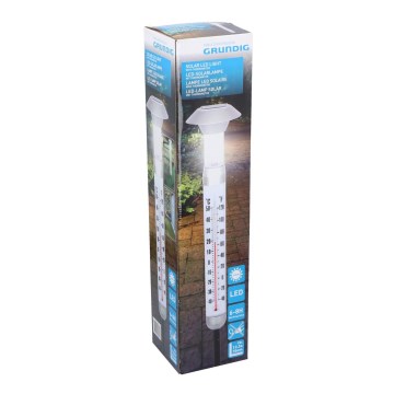 Grundig - LED aurinkokennolämpömittari 1xAAA 600 mAh IP44