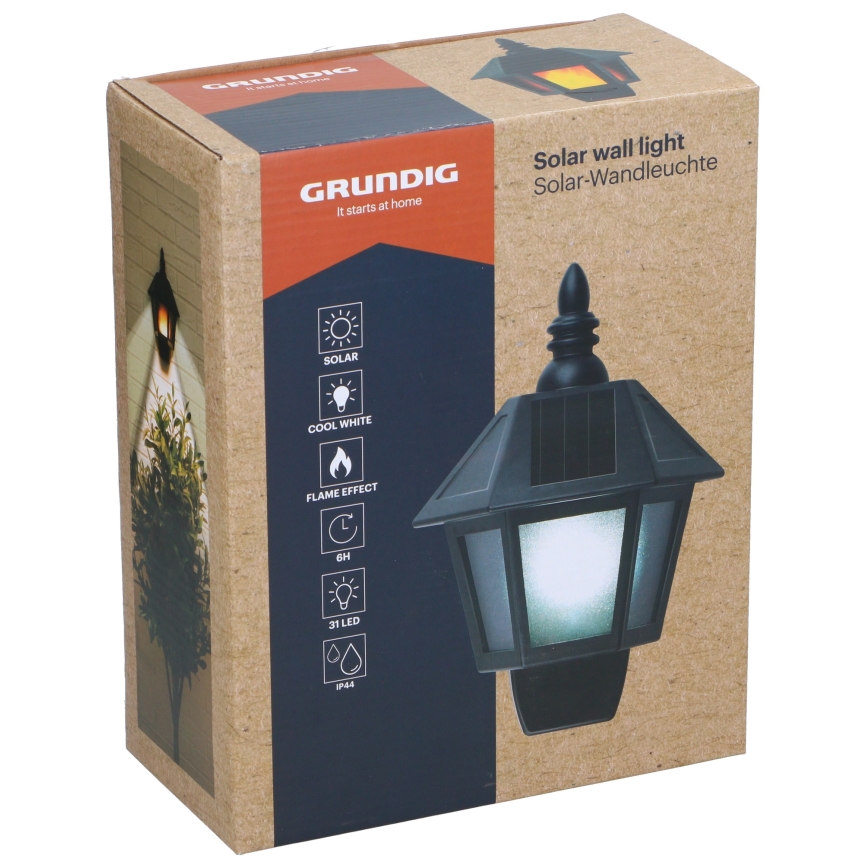 Grundig - LED aurinkokäyttöinen seinävalaisin LED/1,2V 600 mAh IP44