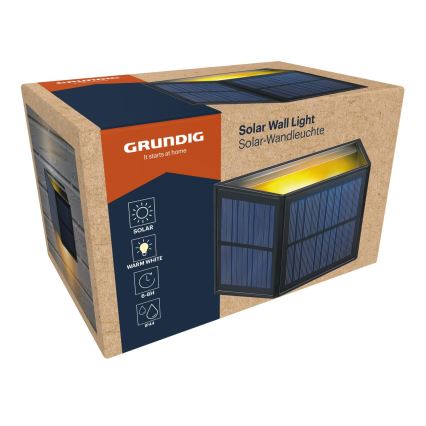 Grundig - LED-aurinkoseinävalaisin LED/3,7V 1800 mAh IP44