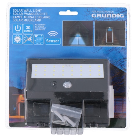 Grundig - LED-aurinkovalo anturilla 1xLED/0,25W/1xAA