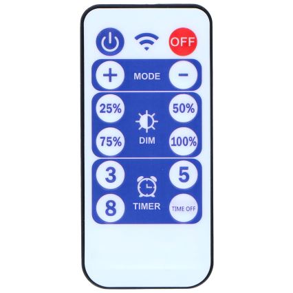 Grundig - LED himmennettävä aurinkoketju 50xLED/8 toimintoa 9,35m IP44 lämmin valkoinen 600 mAh + kaukosäädin