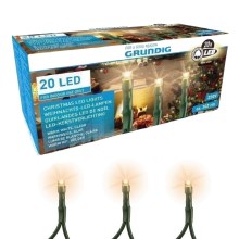 Grundig - LED-jouluvalot 3m 20xLED/230V